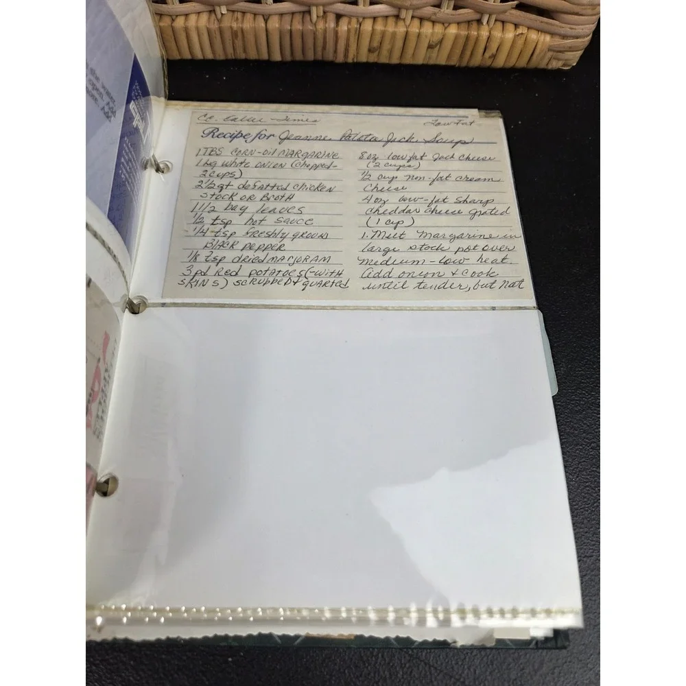 Estate Recipe Binder Handwritten Typed Cut Outs Etc.  Texas Based READ